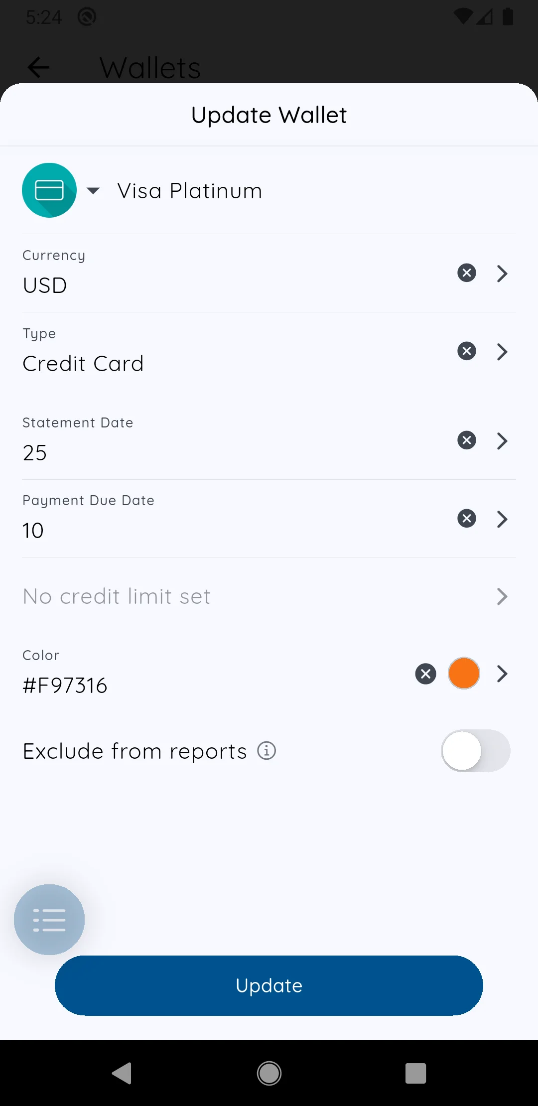 Credit card wallets