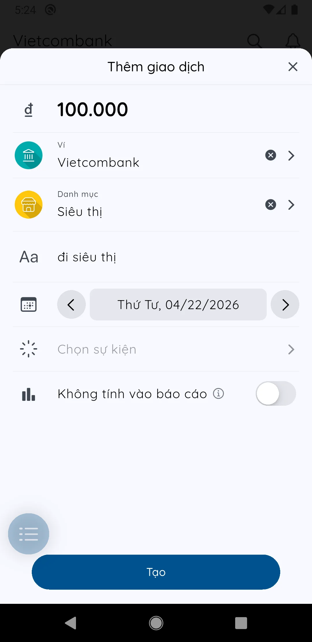 Xác nhận và lưu ý